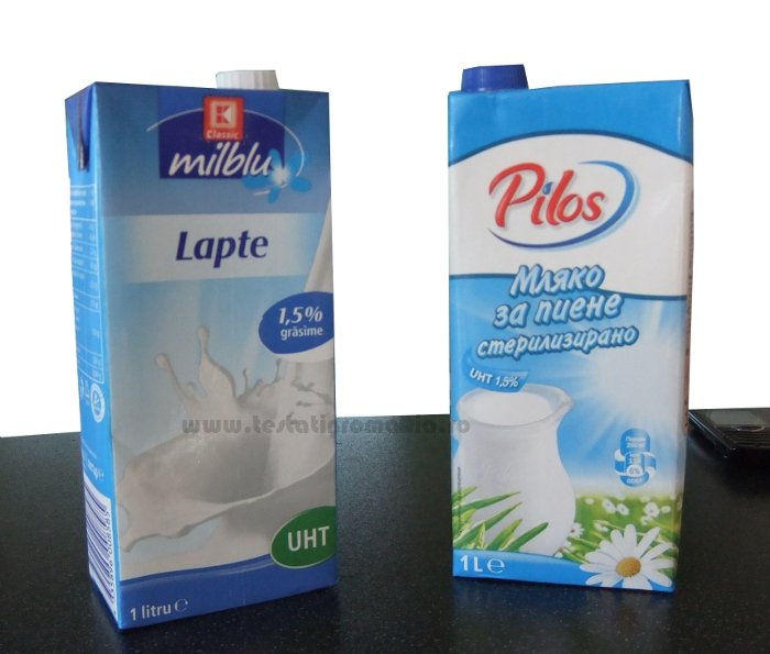 lapte milblu, pilos, kaufland vs. lidl