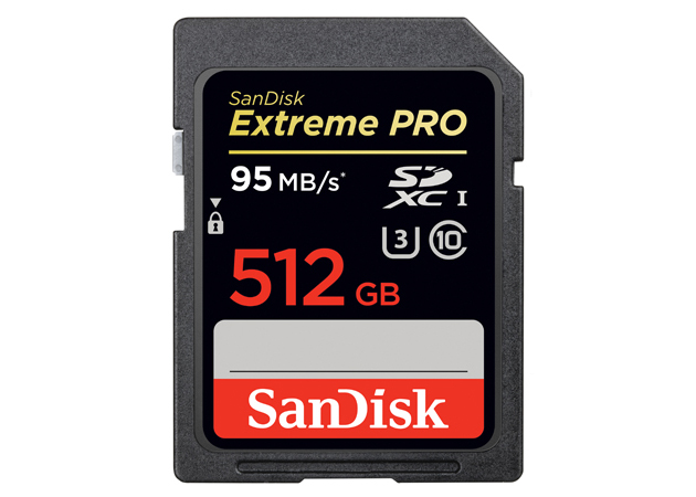 Cardul Extreme Pro SD de la Sandisk poate stoca 512 GB!