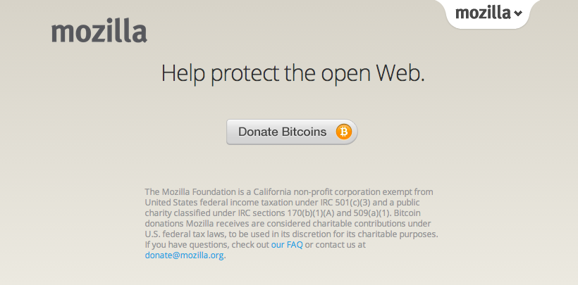 La cererea utilizatorilor, Mozilla acceptă donații în bitcoin