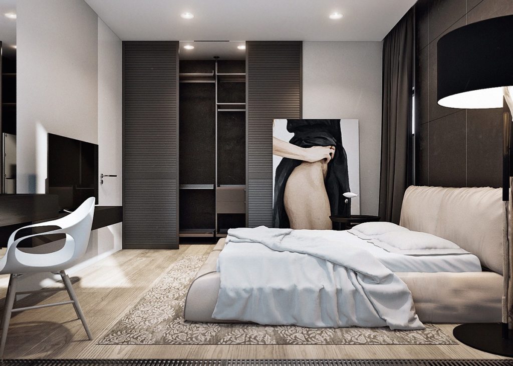 neutral-artistic-bedroom