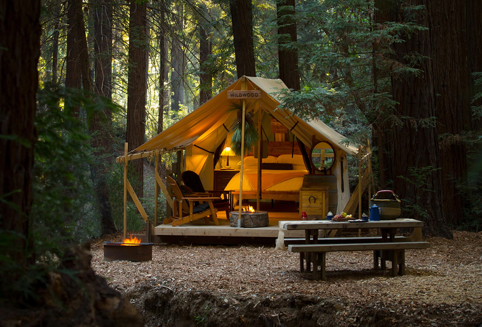 Cortul cu recomandare offline – Ventana Redwood Canyon Glampsite