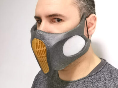 Masca 3D-mon se poate personaliza cu diferite filtre, ca să respiri mai ușor