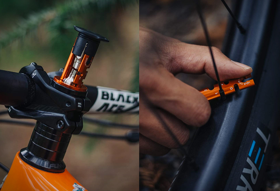 Unealta multifuncțională Granite Stash se ascunde în ghidonul bicicletei