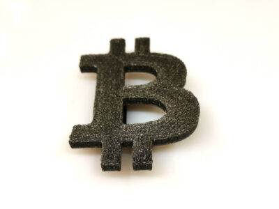 Literă volumetrică de mici dimensiuni - Bitcoin